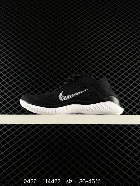 Nike Free RN Flyknit 2018 Black White EU 36-45 running lifestyle