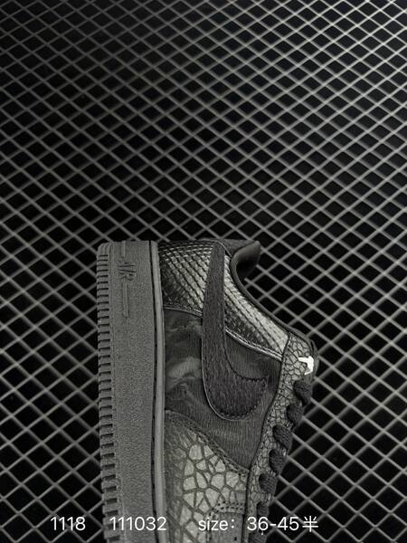 Nike Air Force 1 Low Black Anthracite textured snakeskin EU 36-45 5 lifestyle