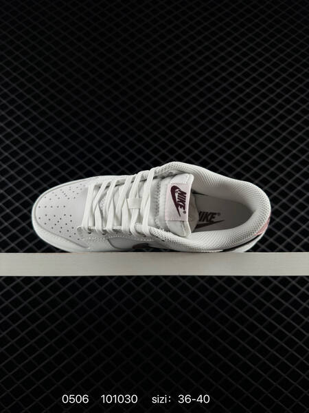 Nike Dunk Low white burgundy pink EU 36-40 skate