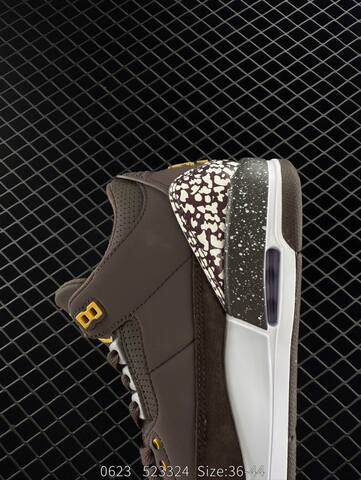 Jordan Air Jordan 3 Retro Dark Brown White Yellow Black EU 36-44 Basketball Shoe - Unisex (BS-81160)