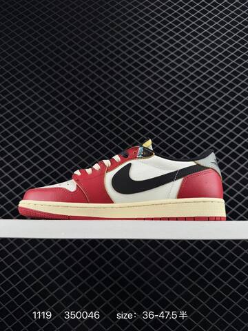 Jordan Air Jordan 1 Low Red White Black Cream EU 36-47 5 Sneaker - Unisex (BS-80236)
