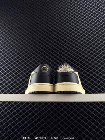 Jordan Travis Scott x Air Jordan 1 Low Pale Cream Black EU 36-46 Sneaker - Unisex (BS-80923)