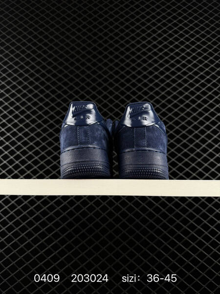 Nike Air Force 1 07 Low Midnight Navy suede with patent navy Swoosh EU 36-45 lifestyle
