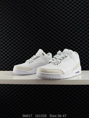 Jordan Air Jordan 3 Retro SE White Light Grey EU 36-47 Basketball Shoe - Unisex (BS-81189)
