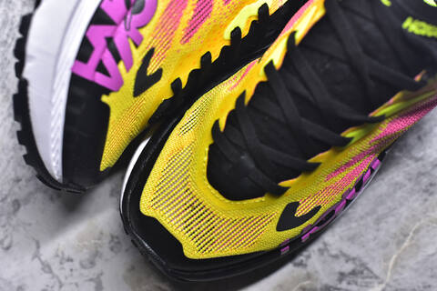 HOKA Mafate X Pink Orange Yellow Black White Trail Shoe Trail Running Sneakers (BS-59418)