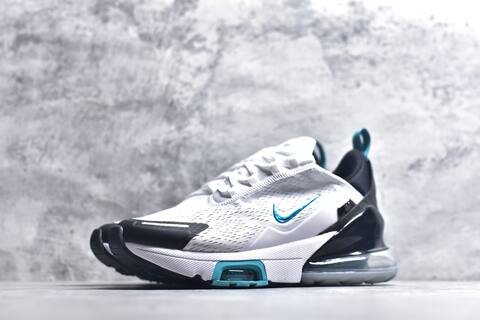 Nike Air Max 270 Premium IO9883-103 White Black Blue Grey Running Shoe (BS-59821)