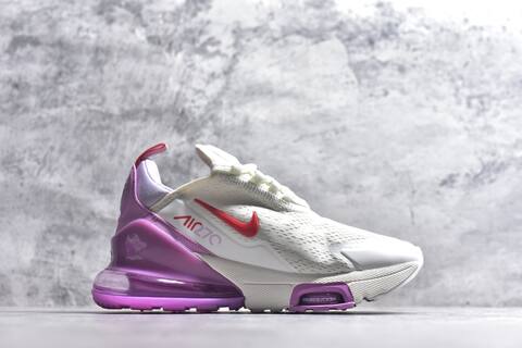 Nike Air Max 270 Premium IO9884-113 White Purple Red Grey Running Shoe (BS-59814)