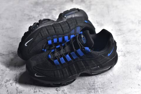 Nike Air Max 95 Black Royal Blue Silver Sneaker (BS-59624)