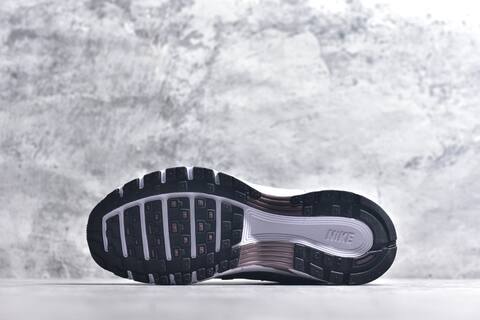 Nike P-6000 White Metallic Silver Burgundy Running Shoe (BS-59649)