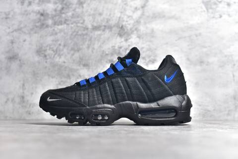 Nike Air Max 95 Black Royal Blue Silver Sneaker (BS-59624)