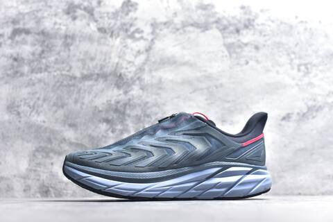 HOKA ONE ONE Project Clifton Dark Grey Light Blue Black Red Running Shoe Running Sneakers (BS-59540)