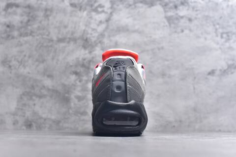 Nike Air Max 95 Grey Black White Bright Red Sneaker (BS-59630)