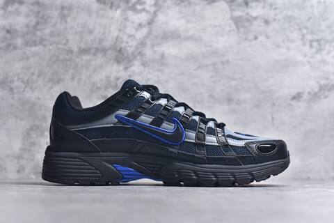 Nike P-6000 Navy Blue Grey Black Royal Blue Running Shoe (BS-59676)