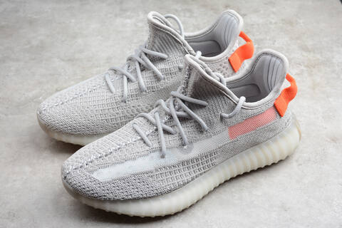 Yeezy 350 V2 Light Grey Orange Off White Sneaker (BS-87527)