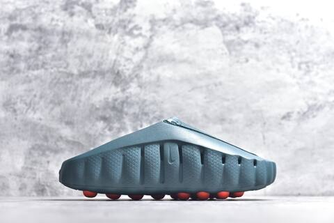 Nike Mind 001 Dark Teal Silver Orange Slides (BS-59827)