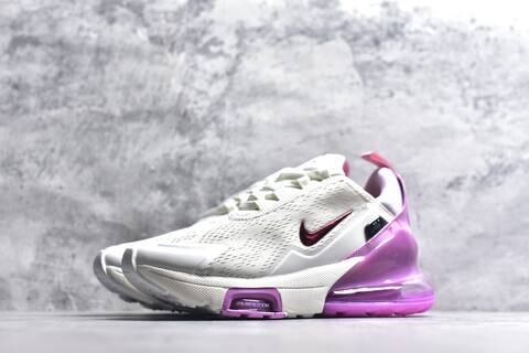 Nike Air Max 270 Premium IO9884-113 White Purple Red Grey Running Shoe (BS-59814)