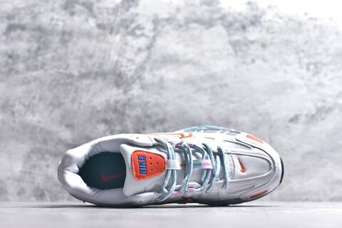 Nike P-6000 White Silver Orange Blue Pink Running Shoe (BS-59653)