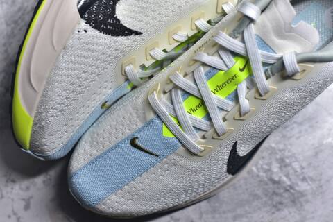 Nike REACTX PEGASUS Plus White Black Volt Light Blue Cream Running Shoe (BS-59550)