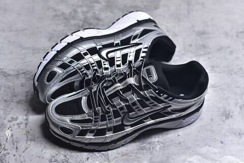 Nike P-6000 Black Silver White Running Shoe (BS-59659)