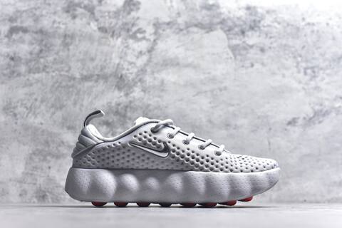 Nike Mind 002 Flyknit Cool Grey Metallic Silver Bright Crimson Training Shoe (BS-59797)