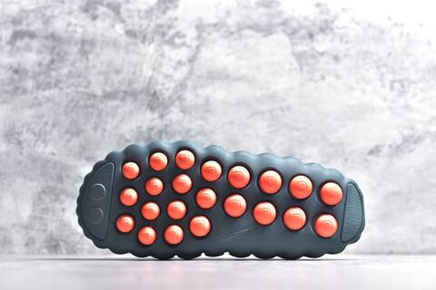 Nike Mind 001 Dark Teal Silver Orange Slides (BS-59827)