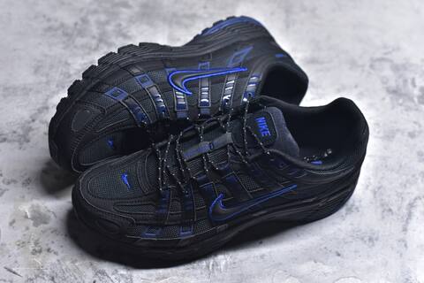 Nike P-6000 Black Royal Blue Running Shoe (BS-59666)