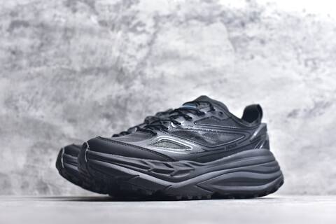 HOKA ONE ONE Stinson 7 Black Blue Running Shoe Running Sneakers (BS-59793)