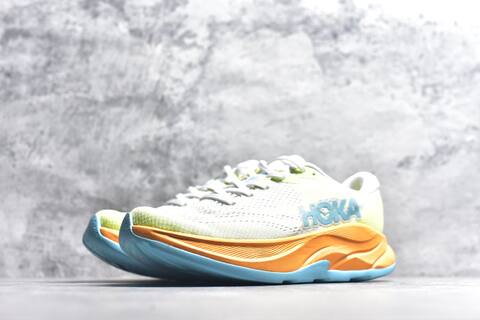 HOKA Rincon 4 White Orange Blue Neon Yellow Running Shoe Running Sneakers (BS-59409)