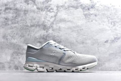 On Cloud X4 Grey White Mint Running Shoe Running Sneakers (BS-59772)