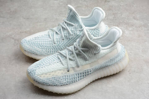 Yeezy 350 V2 White Light Blue Off White Sneaker (BS-87535)