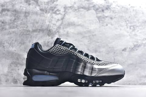 Nike Palace x Air Max 95 Black Metallic Silver Light Blue Sneaker (BS-59640)