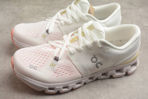 On Cloud X 4 3ME300712 Ivory Sand Pale Pink Coral US 8 EU 41 UK 7 5 JP 26 Running Shoe Running Sneakers - Men's (BS-59778)