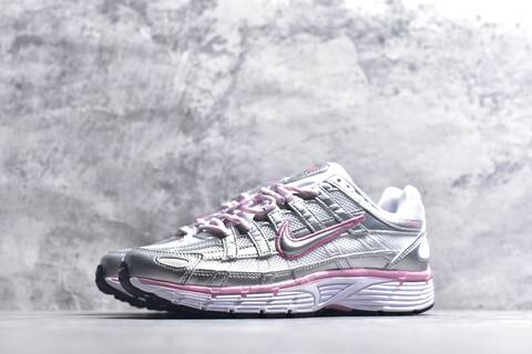 Nike P-6000 White Silver Pink Purple Black Running Shoe (BS-59651)