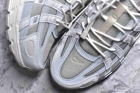 Nike P-6000 Light Grey White Beige Running Shoe (BS-59660)