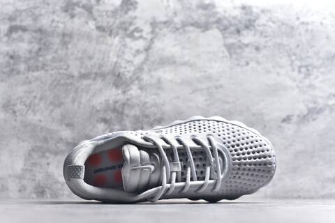 Nike Mind 002 Flyknit Cool Grey Metallic Silver Bright Crimson Training Shoe (BS-59797)