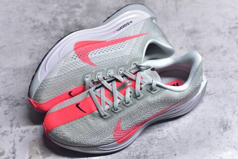 Nike REACTX PEGASUS Plus Grey Bright Pink White Black Running Shoe (BS-59551)