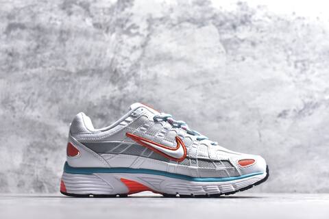 Nike P-6000 White Silver Orange Blue Pink Running Shoe (BS-59653)