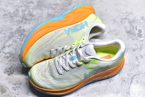 HOKA Rincon 4 White Orange Blue Neon Yellow Running Shoe Running Sneakers (BS-59409)