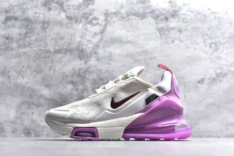 Nike Air Max 270 Premium IO9884-113 White Purple Red Grey Running Shoe (BS-59814)