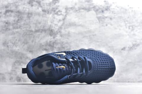 Nike Mind 002 Flyknit Navy Blue Metallic Gold White Sneaker (BS-59800)