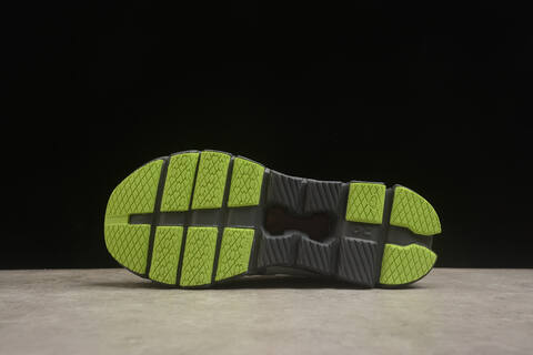 On Running Cloud X 4 3ME30040818 Glacier Grey Black Neon Green US 7 EU 40 UK 6 5 JP 25 Running Shoe Running Sneakers - Men's (BS-59775)