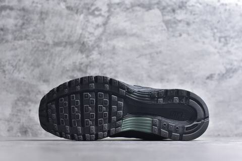 Nike P-6000 Black Dark Grey Clay Green Running Shoe (BS-59675)