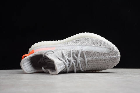 Yeezy 350 V2 Light Grey Orange Off White Sneaker (BS-87527)