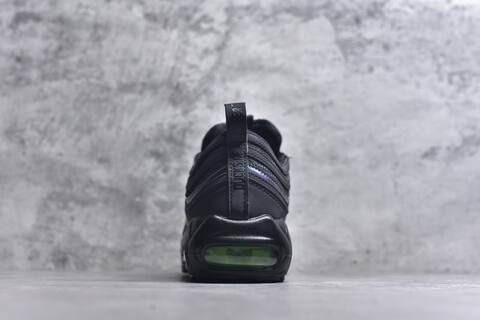 Nike Air Max 97 Black Neon Green Iridescent Sneaker (BS-59633)