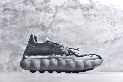 Nike Mind 002 Flyknit Fragment Design IQ8504 001 Cool Grey Royal Blue Sneaker (BS-59807)