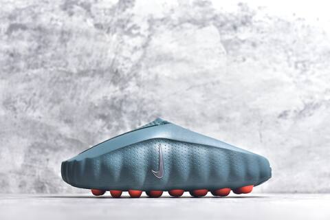 Nike Mind 001 Dark Teal Silver Orange Slides (BS-59827)