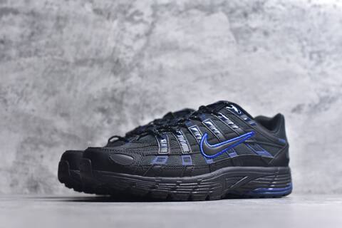 Nike P-6000 Black Royal Blue Running Shoe (BS-59666)