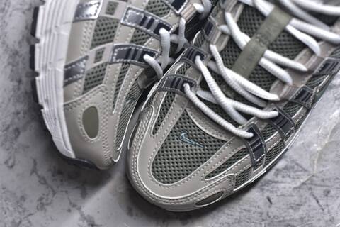 Nike P-6000 Olive Green Beige Silver White Running Shoe (BS-59664)