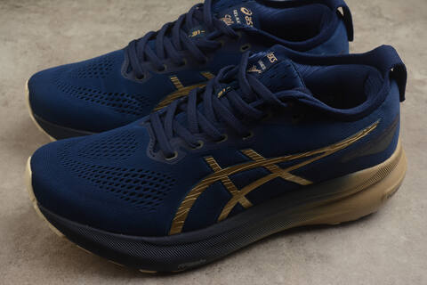 ASICS Gel Kayano 31 Navy Blue Beige Gold EU 36-45 Running Shoe Running Sneakers - Unisex (BS-59576)