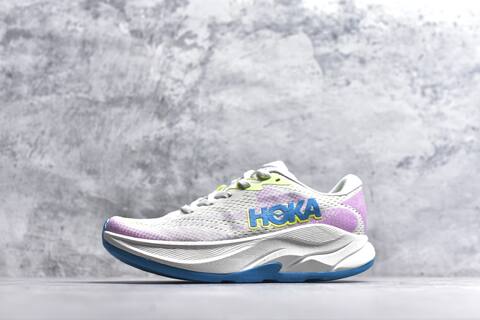 HOKA Rincon 4 White Pink Blue Neon Yellow Running Shoe Running Sneakers (BS-59414)